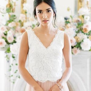 Revelry Victoria Lace Top in Cream